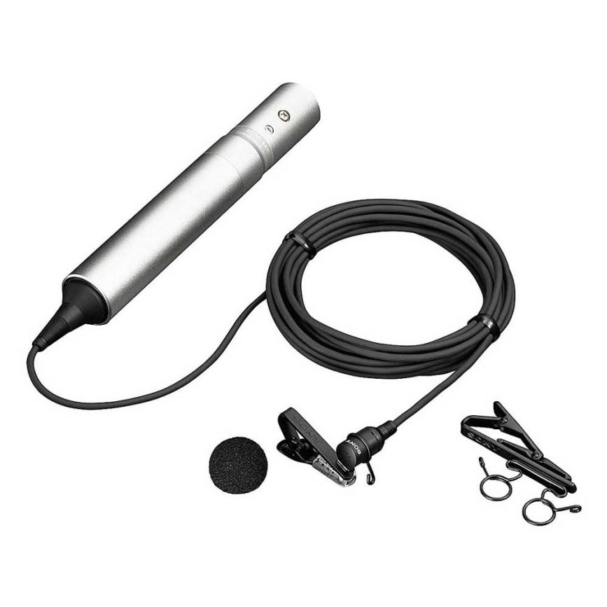 Sony ECM77B Wired Lav Mic Red Star Pictures